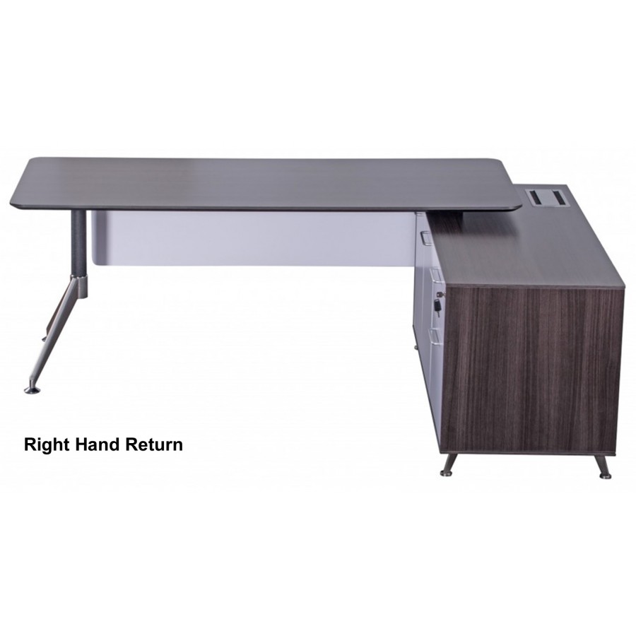 Nero Executive Desk With Return Storage 